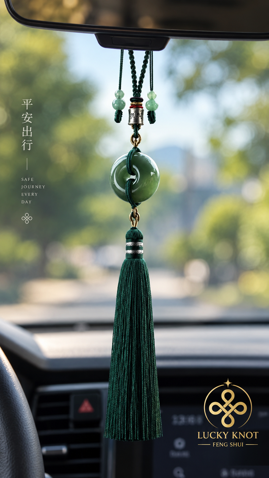 Jade Yu Bi Car Lucky Charm