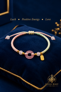 Yu Bi Gold Plate Coin Luck Bracelet - Green