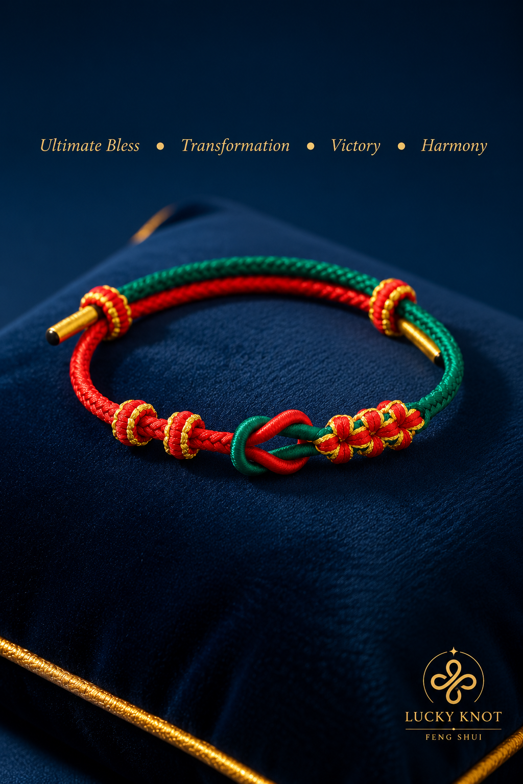 Ultimate Nepal / Tibetan 5 Color Knot Blessing Bracelet